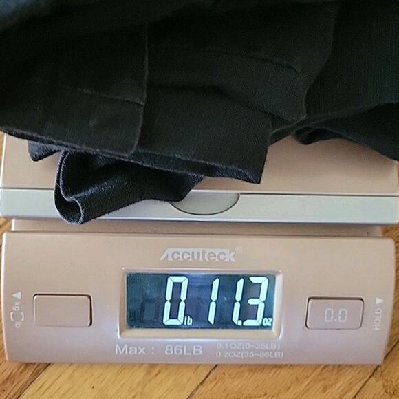 H M Hennes Black Linen Wide Leg Pants Mid Rise Unlined Boho Classic Lagenlook - Picture 13 of 13